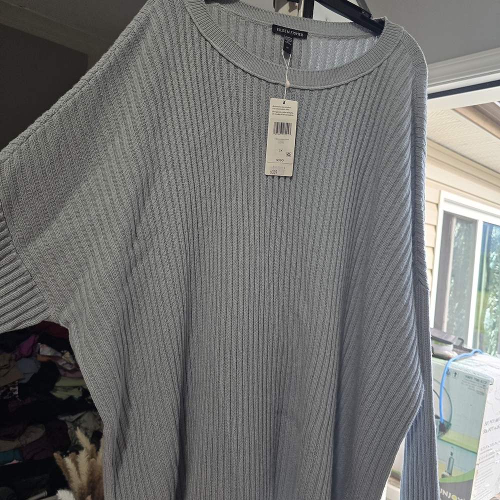 Eileen Fisher Light Blue Sweater - 2x